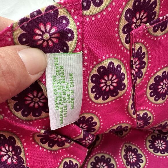 Vera Bradley Bowler Bag + Wallet Very Berry Paisley Retired Floral Pattern Pink - Picture 6 of 13